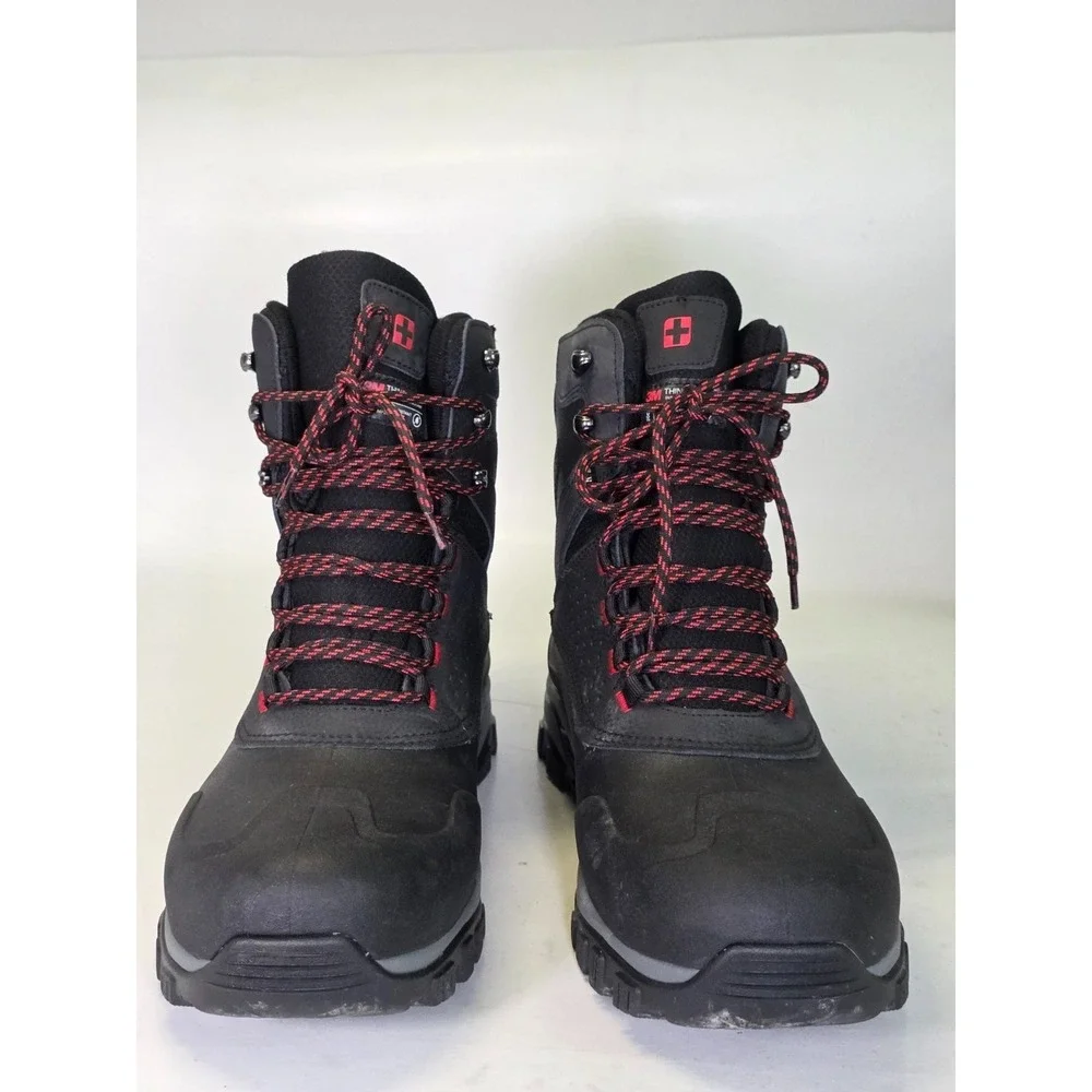 Swiss Tech Men's Hiking Boots Size 13 Leather Shell 200G Waterproof Winter Shoes